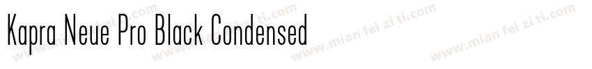 Kapra Neue Pro Black Condensed Roun字体转换
